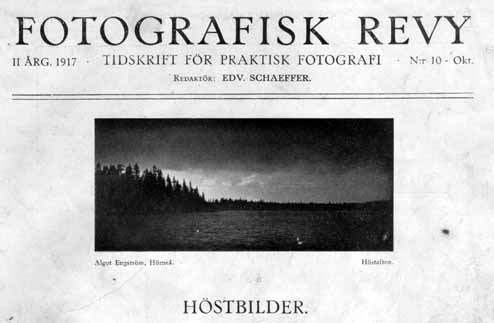Höstafton Algot Engström Hörneå 1917 